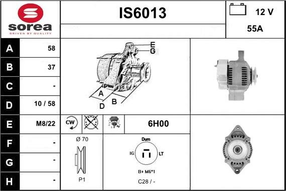 Sera IS6013 - Генератор autocars.com.ua