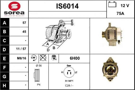 Sera IS6014 - Генератор autocars.com.ua