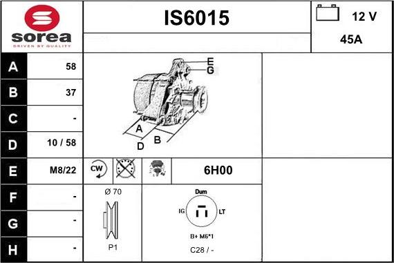 Sera IS6015 - Генератор autocars.com.ua