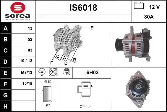 Sera IS6018 - Генератор autocars.com.ua