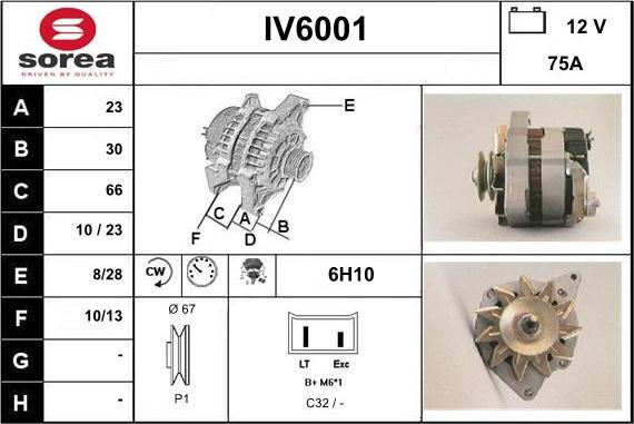 Sera IV6001 - Генератор autocars.com.ua