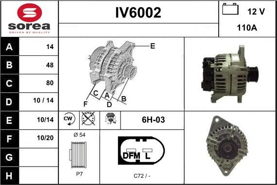 Sera IV6002 - Генератор autocars.com.ua