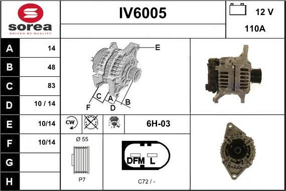 Sera IV6005 - Генератор autocars.com.ua