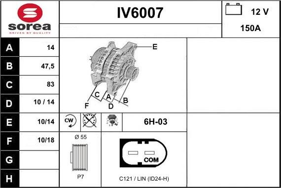 Sera IV6007 - Генератор autocars.com.ua