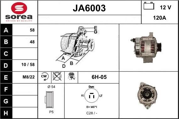 Sera JA6003 - Генератор autocars.com.ua