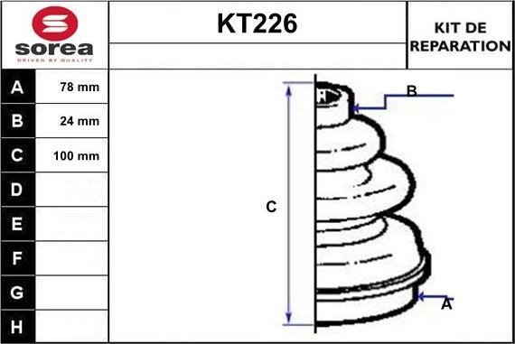 Sera KT226 - Пыльник, приводной вал autodnr.net