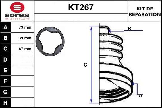 Sera KT267 - Пыльник, приводной вал autodnr.net