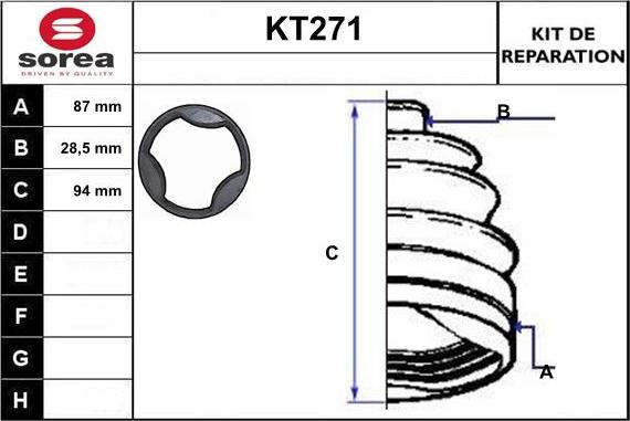 Sera KT271 - Пыльник, приводной вал autodnr.net