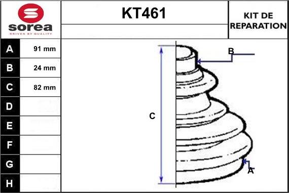 Sera KT461 - Пыльник, приводной вал autodnr.net