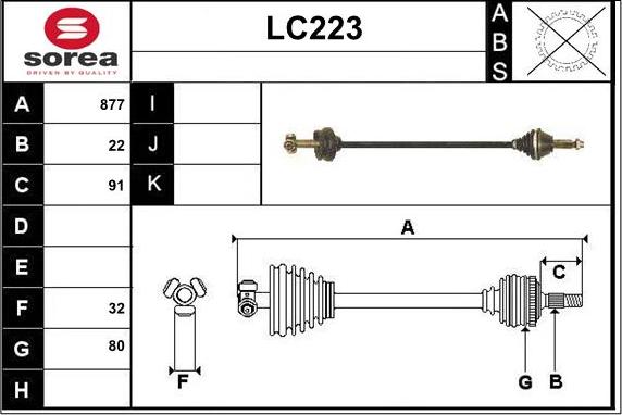 Sera LC223 - Приводной вал autodnr.net