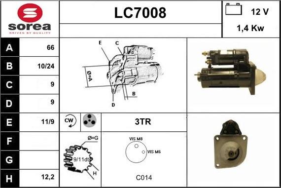 Sera LC7008 - Стартер autodnr.net