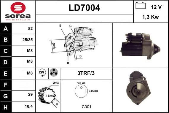 Sera LD7004 - Стартер autodnr.net