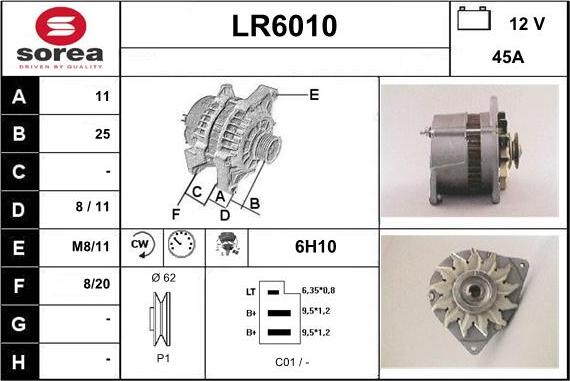 Sera LR6010 - Генератор autocars.com.ua