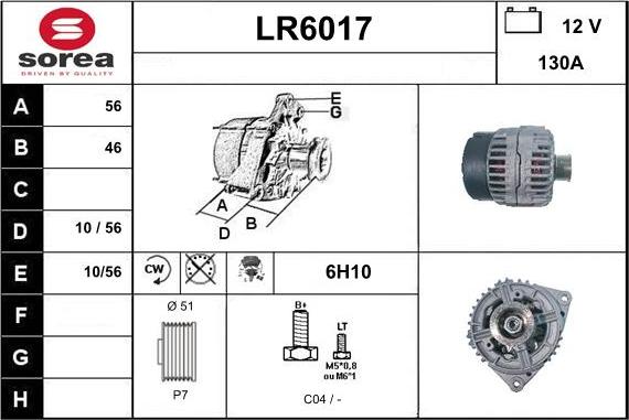 Sera LR6017 - Генератор autocars.com.ua