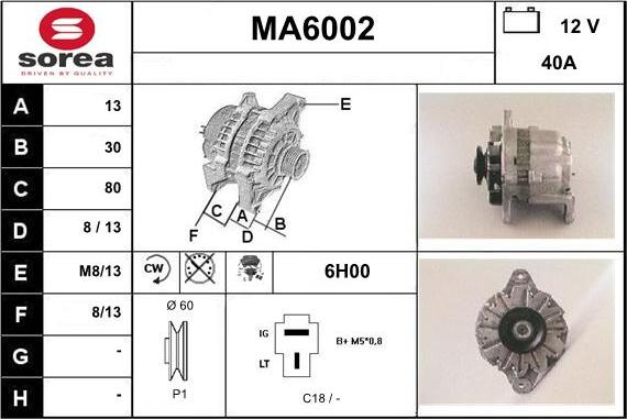 Sera MA6002 - Генератор autocars.com.ua