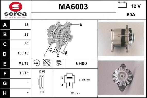 Sera MA6003 - Генератор autocars.com.ua