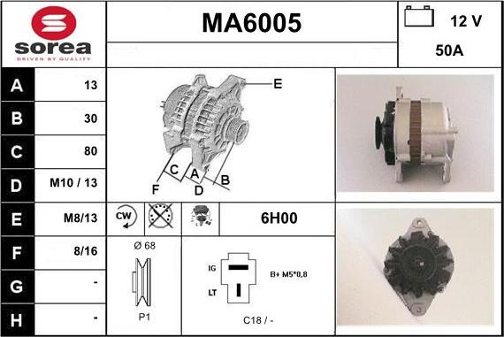 Sera MA6005 - Генератор autocars.com.ua