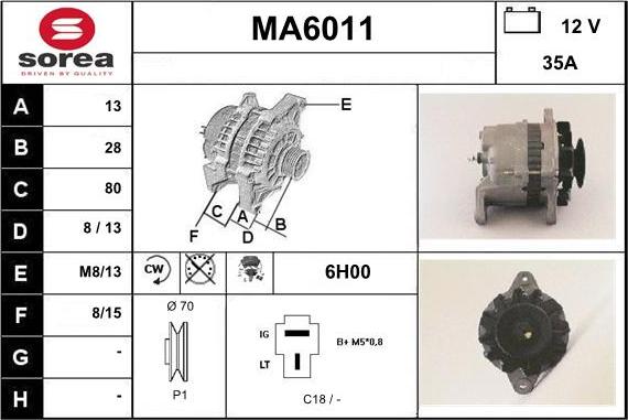 Sera MA6011 - Генератор autodnr.net