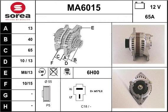 Sera MA6015 - Генератор autocars.com.ua