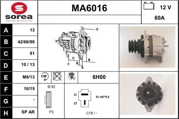 Sera MA6016 - Генератор autocars.com.ua