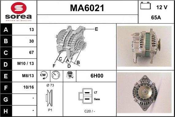 Sera MA6021 - Генератор autocars.com.ua