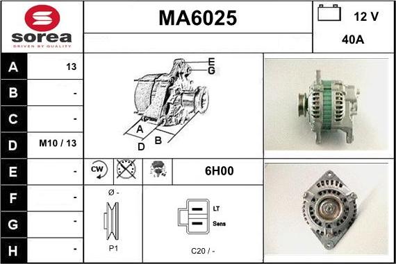 Sera MA6025 - Генератор autocars.com.ua