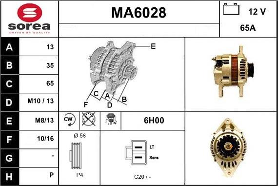 Sera MA6028 - Генератор autocars.com.ua