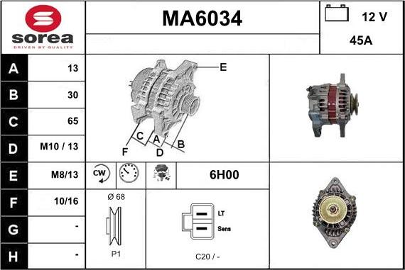 Sera MA6034 - Генератор autocars.com.ua