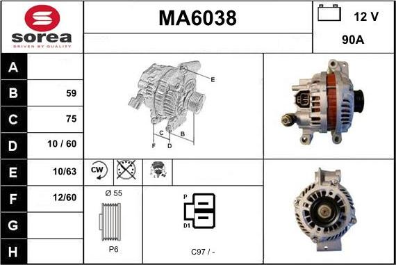 Sera MA6038 - Генератор autocars.com.ua