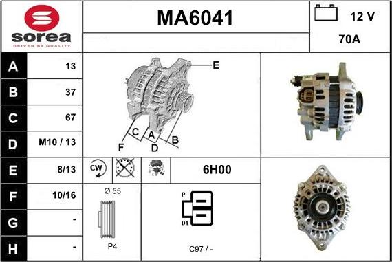 Sera MA6041 - Генератор autocars.com.ua