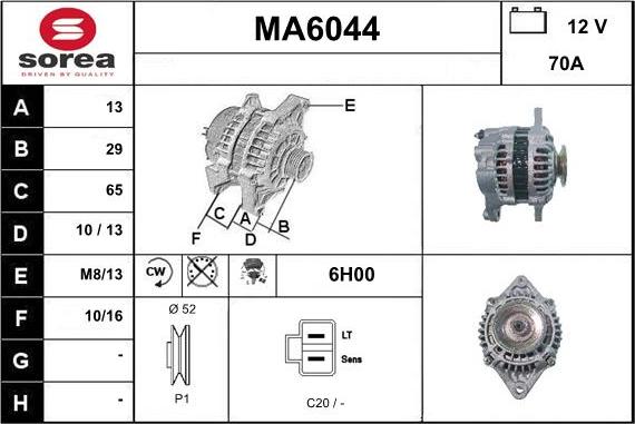 Sera MA6044 - Генератор autodnr.net