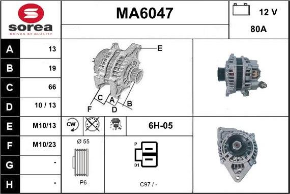 Sera MA6047 - Генератор autocars.com.ua