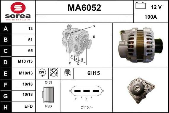 Sera MA6052 - Генератор autocars.com.ua