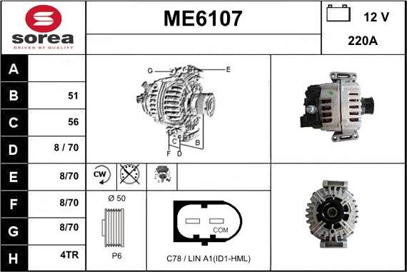 Sera ME6107 - Генератор autocars.com.ua