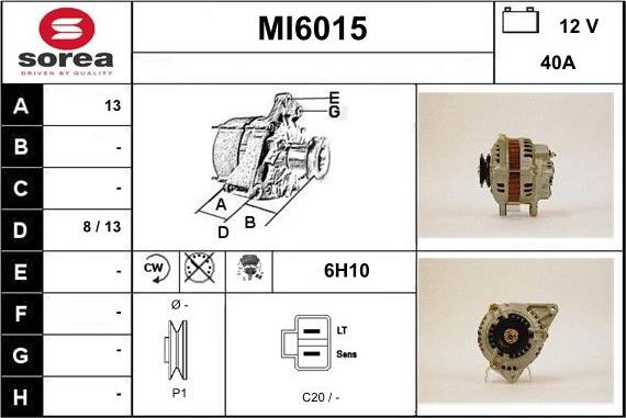 Sera MI6015 - Генератор autocars.com.ua