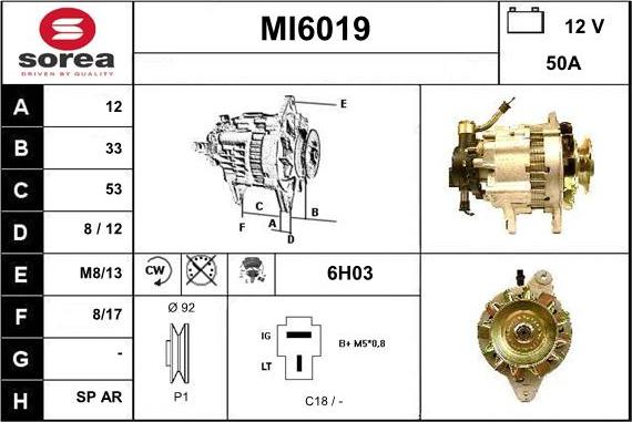 Sera MI6019 - Генератор autocars.com.ua