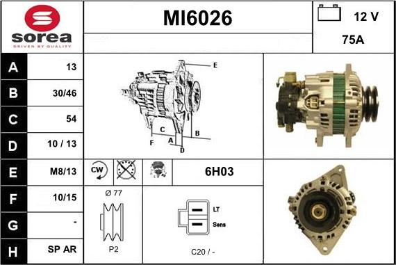 Sera MI6026 - Генератор autocars.com.ua