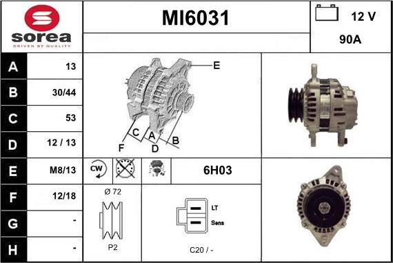 Sera MI6031 - Генератор autocars.com.ua