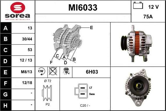 Sera MI6033 - Генератор autocars.com.ua