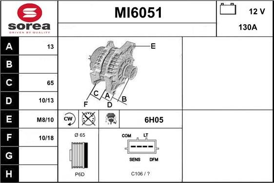 Sera MI6051 - Генератор autocars.com.ua