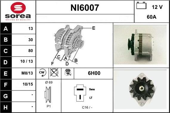 Sera NI6007 - Генератор autocars.com.ua