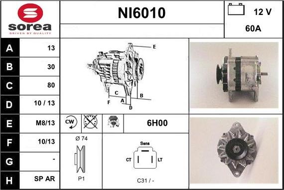 Sera NI6010 - Генератор autocars.com.ua