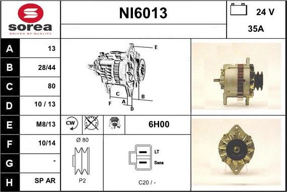 Sera NI6013 - Генератор autocars.com.ua