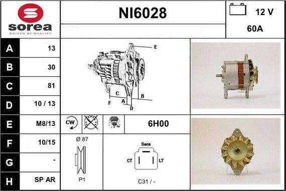 Sera NI6028 - Генератор autocars.com.ua