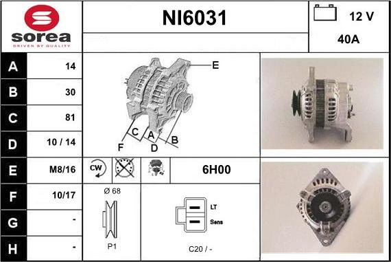 Sera NI6031 - Генератор autocars.com.ua