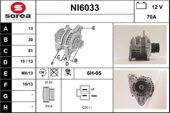 Sera NI6033 - Генератор autocars.com.ua