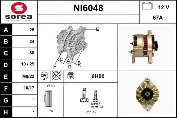 Sera NI6048 - Генератор autocars.com.ua