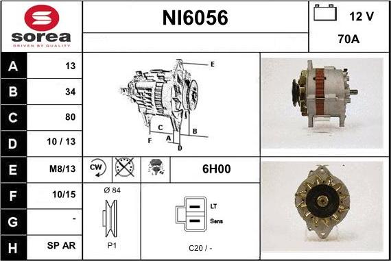 Sera NI6056 - Генератор autocars.com.ua