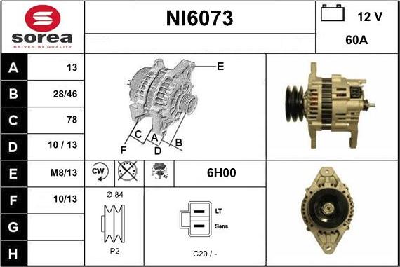 Sera NI6073 - Генератор autocars.com.ua