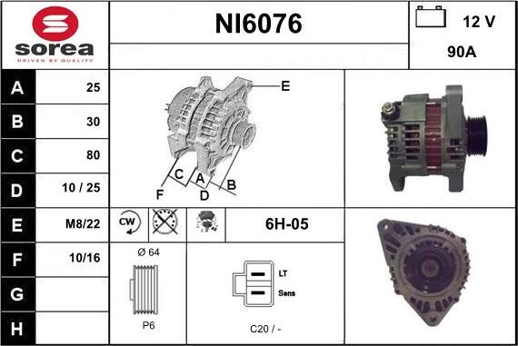 Sera NI6076 - Генератор autocars.com.ua